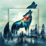 Starry Nightwolf Jigsaw Puzzle 1000 Pieces