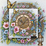 Stilvolles Blumenhunde-Puzzle 1000 Teile