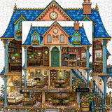 Stilvolles Blumenhunde-Puzzle 1000 Teile