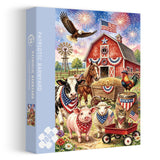 Elegante puzzle con cani con fiori, 1000 pezzi