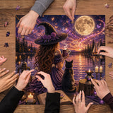 Stilvolles Blumenhunde-Puzzle 1000 Teile