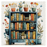 Floral Whisper Bookshelf Jigsaw Puzzle 1000 Pieces