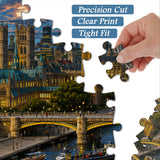 Elegante puzzle con cani con fiori, 1000 pezzi