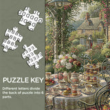 Stilvolles Blumenhunde-Puzzle 1000 Teile