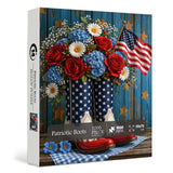 Puzzle élégant de chiens de fleurs 1000 pièces