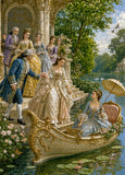 Elegante puzzle con cani con fiori, 1000 pezzi