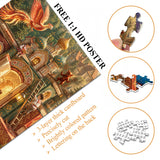 Stilvolles Blumenhunde-Puzzle 1000 Teile