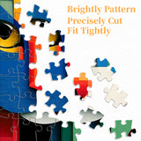 Geometric Cat Art Jigsaw Puzzle 1000 Pieces