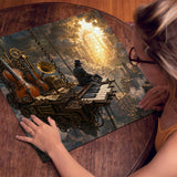 Elegante puzzle con cani con fiori, 1000 pezzi
