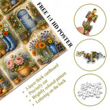 Elegante puzzle con cani con fiori, 1000 pezzi