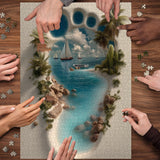 Beach in Step Jigsaw Puzzle 1000 Pieces
