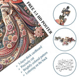 Stilvolles Blumenhunde-Puzzle 1000 Teile