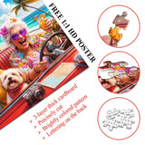 Stilvolles Blumenhunde-Puzzle 1000 Teile