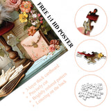 Elegante puzzle con cani con fiori, 1000 pezzi