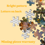 Elegante puzzle con cani con fiori, 1000 pezzi