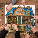 Stilvolles Blumenhunde-Puzzle 1000 Teile