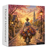 Stilvolles Blumenhunde-Puzzle 1000 Teile