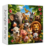 Elegante puzzle con cani con fiori, 1000 pezzi