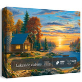 Lakeside cabins Jigsaw Puzzle 1000 Pieces