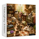 Puzzle élégant de chiens de fleurs 1000 pièces
