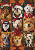 Christmas Dogs Jigsaw Puzzle 1000 Pieces