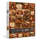 Stilvolles Blumenhunde-Puzzle 1000 Teile