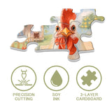 Elegante puzzle con cani con fiori, 1000 pezzi