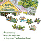 Stilvolles Blumenhunde-Puzzle 1000 Teile