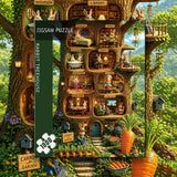Stilvolles Blumenhunde-Puzzle 1000 Teile