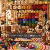 Elegante puzzle con cani con fiori, 1000 pezzi