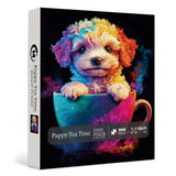 Puppy Tea Time Jigsaw Puzzle 1000 Piece