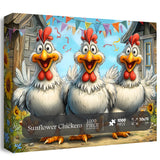 Sunflower Chickens Jigsaw Puzzles 1000 Pieces