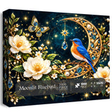 Stilvolles Blumenhunde-Puzzle 1000 Teile