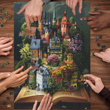 Book Page Town Jigsaw Puzzle 1000 Piece