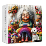 Grandma’s Cozy Knit Jigsaw Puzzle 1000 Pieces