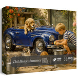 Puzzle élégant de chiens de fleurs 1000 pièces