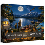 Moonlit Camp Jigsaw Puzzle 1000 Pieces