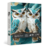 Marble Owls Jigsaw Puzzle 1000 Pieces