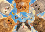 Cats in Circle Jigsaw Puzzle 1000 Pieces