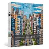Puzzle élégant de chiens de fleurs 1000 pièces