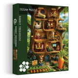 Stilvolles Blumenhunde-Puzzle 1000 Teile