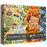 Elegante puzzle con cani con fiori, 1000 pezzi