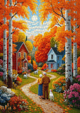 Stilvolles Blumenhunde-Puzzle 1000 Teile