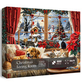 Christmas Living Room Jigsaw Puzzle 1000 Pieces