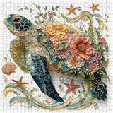 Blooming Turtle Jigsaw Puzzle 1000 Pieces