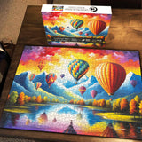 Colorful Hot Air Balloon Jigsaw Puzzle 1000 Pieces