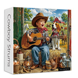 Stilvolles Blumenhunde-Puzzle 1000 Teile