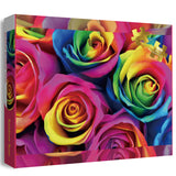 Rainbow Rose Jigsaw Puzzle 1000 Pieces