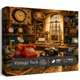 Elegante puzzle con cani con fiori, 1000 pezzi