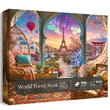 Elegante puzzle con cani con fiori, 1000 pezzi